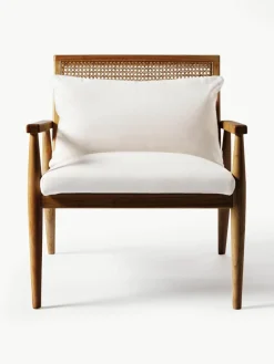 Loungefauteuil Manuell van rubberhout