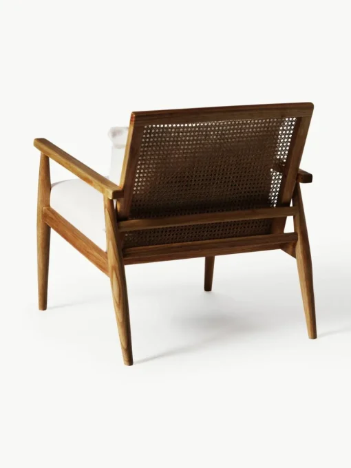 Loungefauteuil Manuell van rubberhout