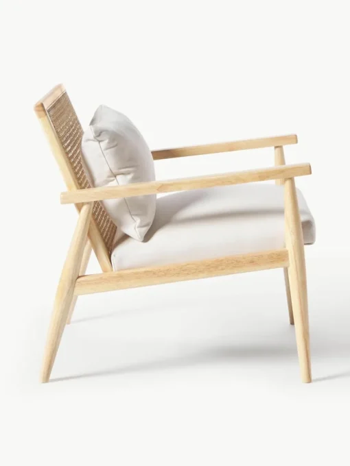 Loungefauteuil Manuell van rubberhout