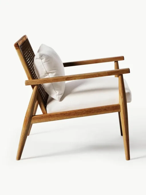 Loungefauteuil Manuell van rubberhout