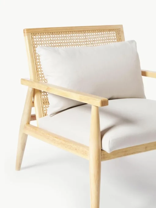 Loungefauteuil Manuell van rubberhout
