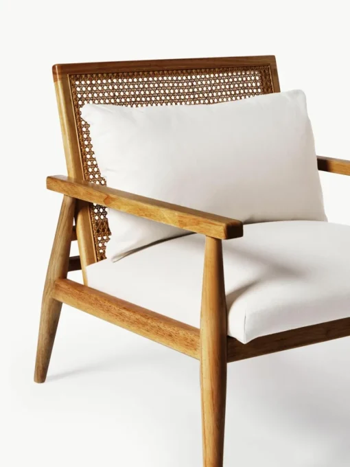 Loungefauteuil Manuell van rubberhout