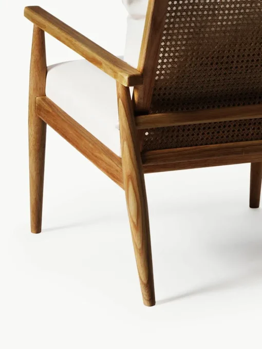 Loungefauteuil Manuell van rubberhout