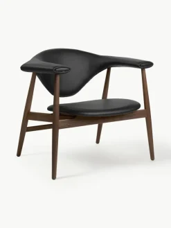 Loungefauteuil Masculo van walnoothout