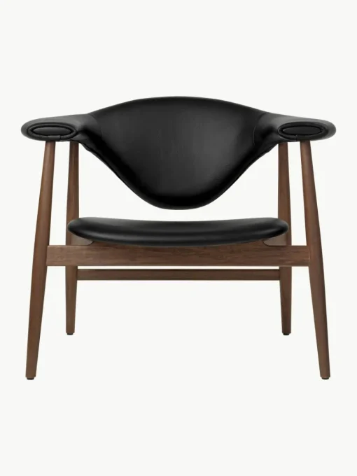 Loungefauteuil Masculo van walnoothout