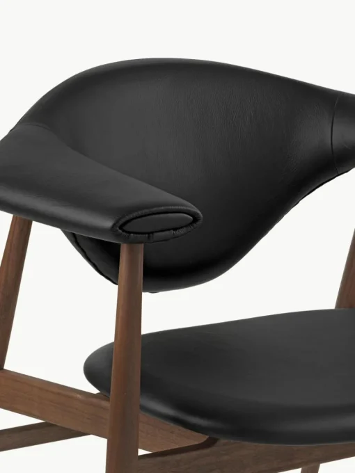 Loungefauteuil Masculo van walnoothout