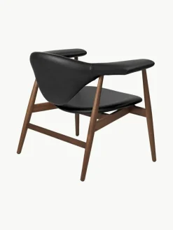 Loungefauteuil Masculo van walnoothout