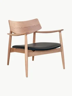 Loungefauteuil Olvera van eikenhout