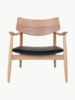 Loungefauteuil Olvera van eikenhout