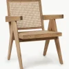 Loungefauteuil Sissi met Weens vlechtwerk
