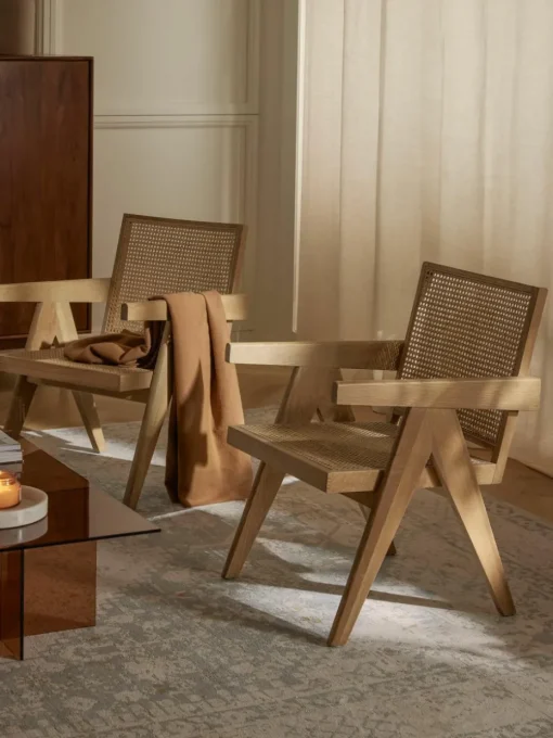 Loungefauteuil Sissi met Weens vlechtwerk