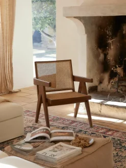 Loungefauteuil Sissi met Weens vlechtwerk