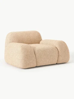 Loungefauteuil Wolke van bouclé