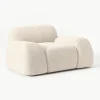 Loungefauteuil Wolke van bouclé