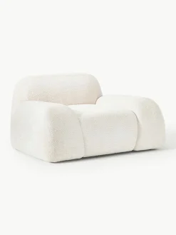 Loungefauteuil Wolke van teddy-bouclé