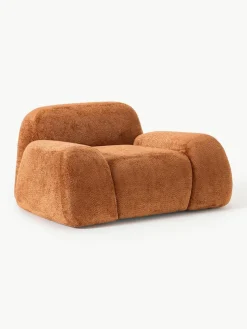 Loungefauteuil Wolke van teddy-bouclé