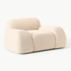 Loungefauteuil Wolke van bouclé