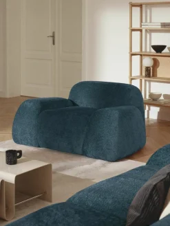 Loungefauteuil Wolke van teddy bouclé