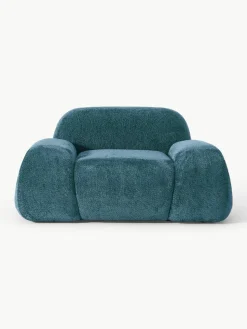 Loungefauteuil Wolke van teddy bouclé