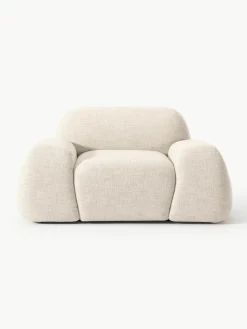Loungefauteuil Wolke van bouclé