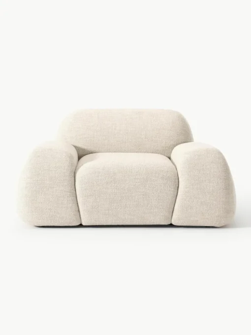 Loungefauteuil Wolke van bouclé