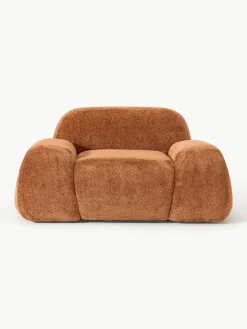 Loungefauteuil Wolke van teddy-bouclé