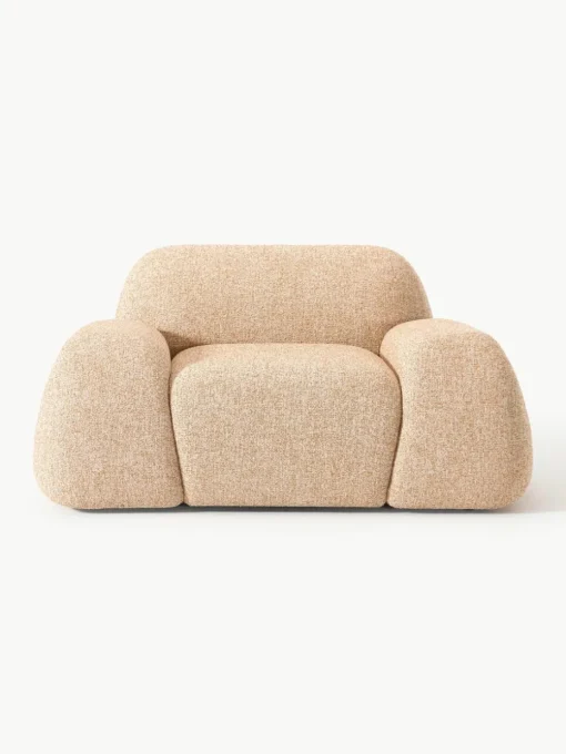 Loungefauteuil Wolke van bouclé