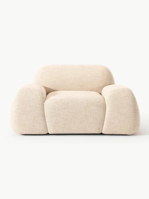 Loungefauteuil Wolke van bouclé