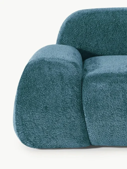Loungefauteuil Wolke van teddy bouclé