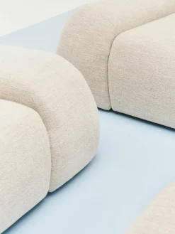 Loungefauteuil Wolke van bouclé