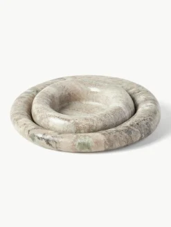 Marmeren sierschalen Owen, set van 2