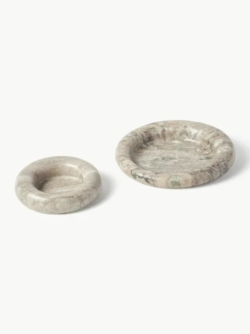 Marmeren sierschalen Owen, set van 2