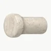 Marmeren wandhaken Lamura, 2 stuks