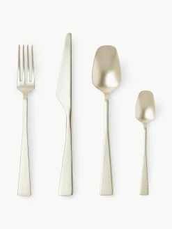Mat geborstelde bestekset Zest, 6 personen (24-delig)