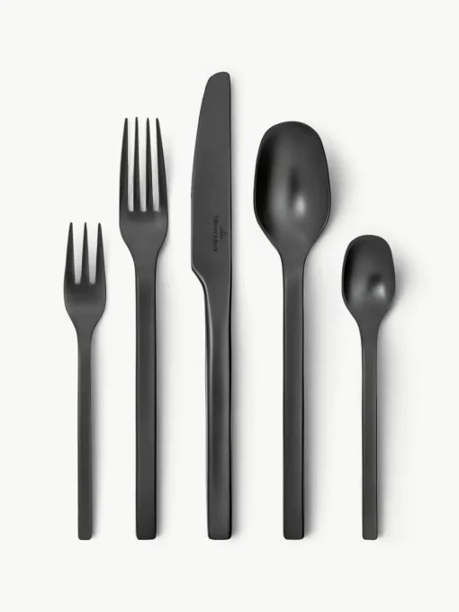Mat geborstelde bestekset Manufacture Rock, 4 personen (20-delig)
