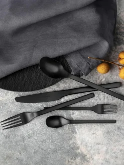 Mat geborstelde bestekset Manufacture Rock, 4 personen (20-delig)