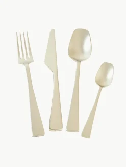 Mat geborstelde bestekset Zest, 6 personen (24-delig)