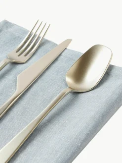 Mat geborstelde bestekset Zest, 6 personen (24-delig)