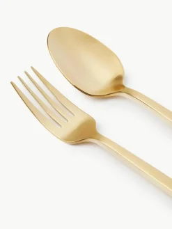 Mat geborstelde bestekset Shine, in verschillende setgroottes