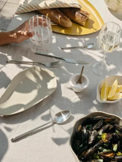 Mat geborstelde lepel Sletten, handgemaakt