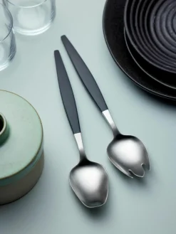 Mat geborstelde saladebestek Focus de Luxe