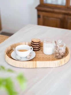 Melkkan en suikerpotset Brilia van glas, set van 3