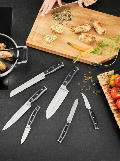 Messenblok Cuisine met 5 messen en 1 schaar