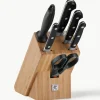 Messenblok Professional uit bamboehout, set van 7
