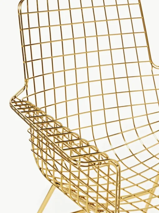 Metalen armstoel Wire