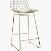 Metalen barstoelen Wire, 2 stuks