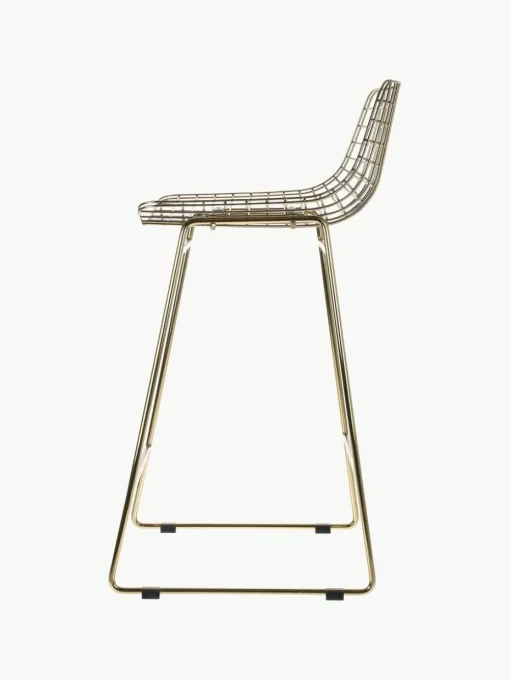 Metalen barstoelen Wire, 2 stuks