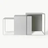 Metalen bijzettafel Cluster, 3-delig