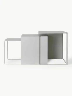Metalen bijzettafel Cluster, 3-delig