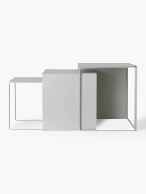 Metalen bijzettafel Cluster, 3-delig